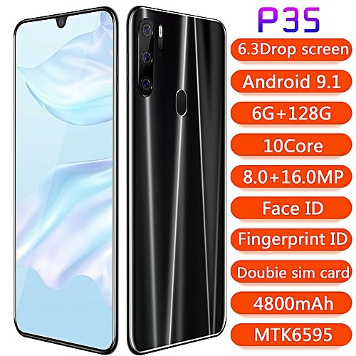 Smartphones Mobile Phone Android Os 9 1 System 6 3 Inch Hd Hd Water Drop Screen 2g 32g Face Recognition Gradient Color P35 Red Amazon Co Uk Electronics Photo